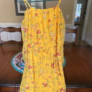 Yellow floral dress